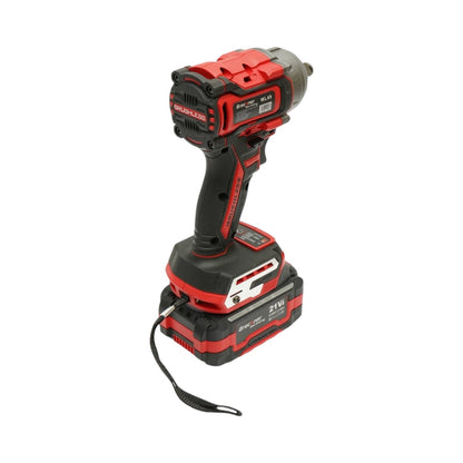 Ütvecsavarozó, légkulcs 1/2 inch 500W, 2 akkumulátor 21V, 4Ah Li-ion, LED, Brushless, 450Nm, 0-1800/2400rpm Breckner Germany
