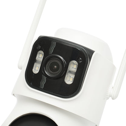 4G megfigyelő kamera, 2,4 GHz-es WIFI 7,6 W-os napelemes gyorstöltéssel, 4 MP-es kettős lencse, 360°-os PTZ forgatás mozgásérzékelővel, emberfelismerés és iCSee alkalmazás