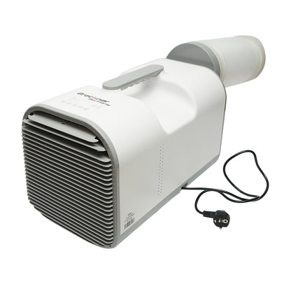 Hordozható légkondicionáló 4100 BTU, 420W, 220V párátlanító funkcióval, szellőztetéssel, távirányítóval, alvó üzemmóddal, szerelési készlet tartozék Breckner Germany