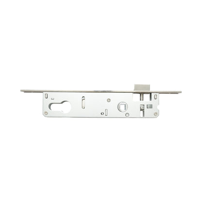 Beépített ajtózár nyelvvel 38x174mm, előlap 16x240mm, szatén nikkel, csavarok mellékelve