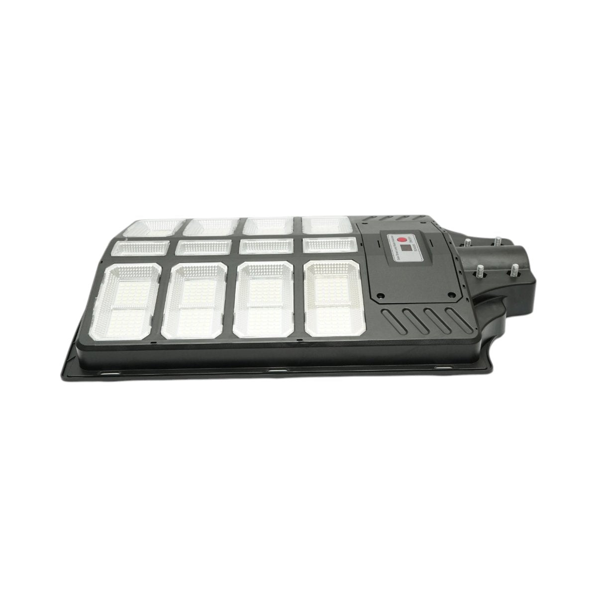 Napelemes LED közvilágítási lámpa 500W 15W napelem panellel, 15000mAh akkumulátor, mozgásérzékelő, távirányító, oszlopra szerelhető IP66 Breckner Germany
