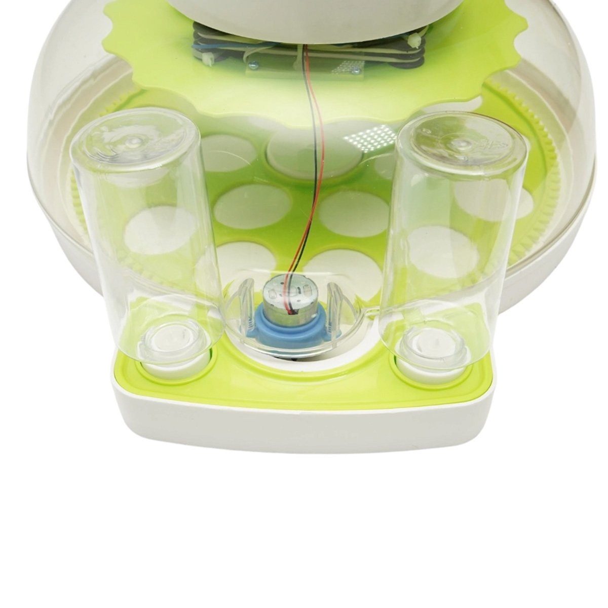 Automata tojásinkubátor, keltető gép 18 tojáshoz 60W, 12V-220V, automata fordítás, LED ovoszkóp, hőmérséklet-szabályozás, páratartalom, digitális kijelző, riasztás
