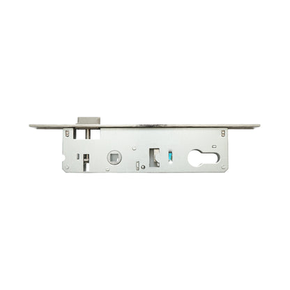 Beépített ajtózár nyelvvel 48x174mm, előlap 23x240mm, szatén nikkel, csavarok mellékelve