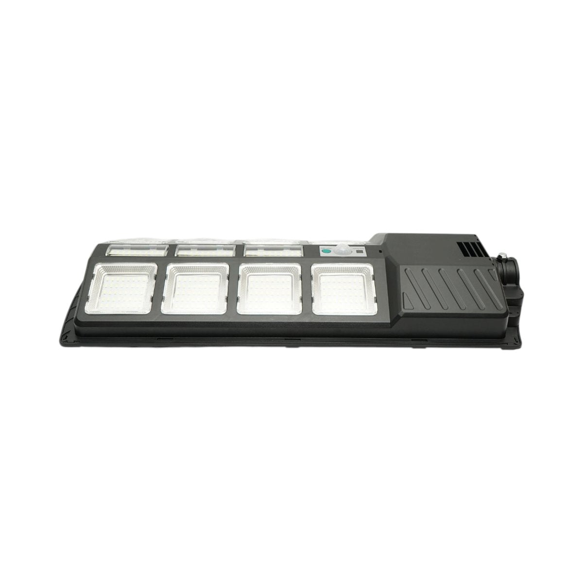 Napelemes LED közvilágítási lámpa 200W 12W-os napelem panellel, 8000mAh akkumulátor, mozgásérzékelő, távirányító, oszlopra szerelhető IP67 Breckner Germany