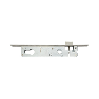 Beépített ajtózár nyelvvel 34x174mm, előlap 23x240mm, szatén nikkel, csavarok mellékelve