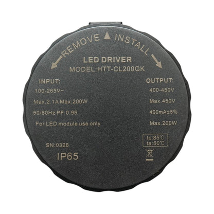 LED közúti világítólámpa 200W, 100-265V, 6500K, 24000lm oszlopra szerelhető 550x220x65mm IP65 Breckner Germany