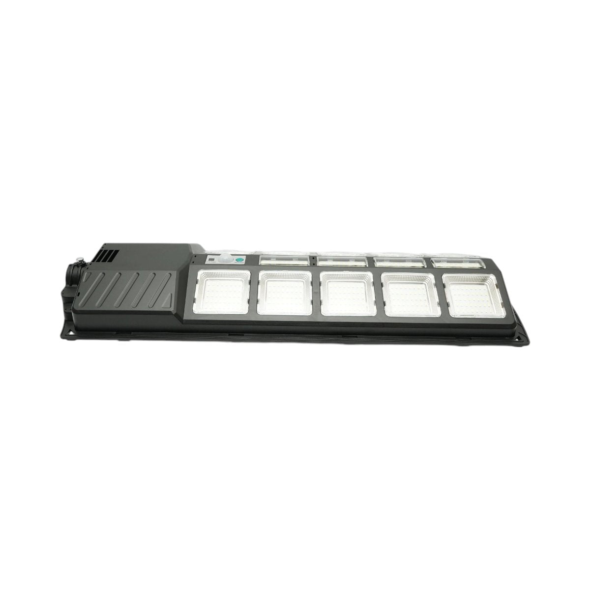 Napelemes LED közvilágítási lámpa 300W 15W napelem panellel, 12000mAh akkumulátor, mozgásérzékelő, távirányító, oszlop rögzítés IP67 Breckner Germany