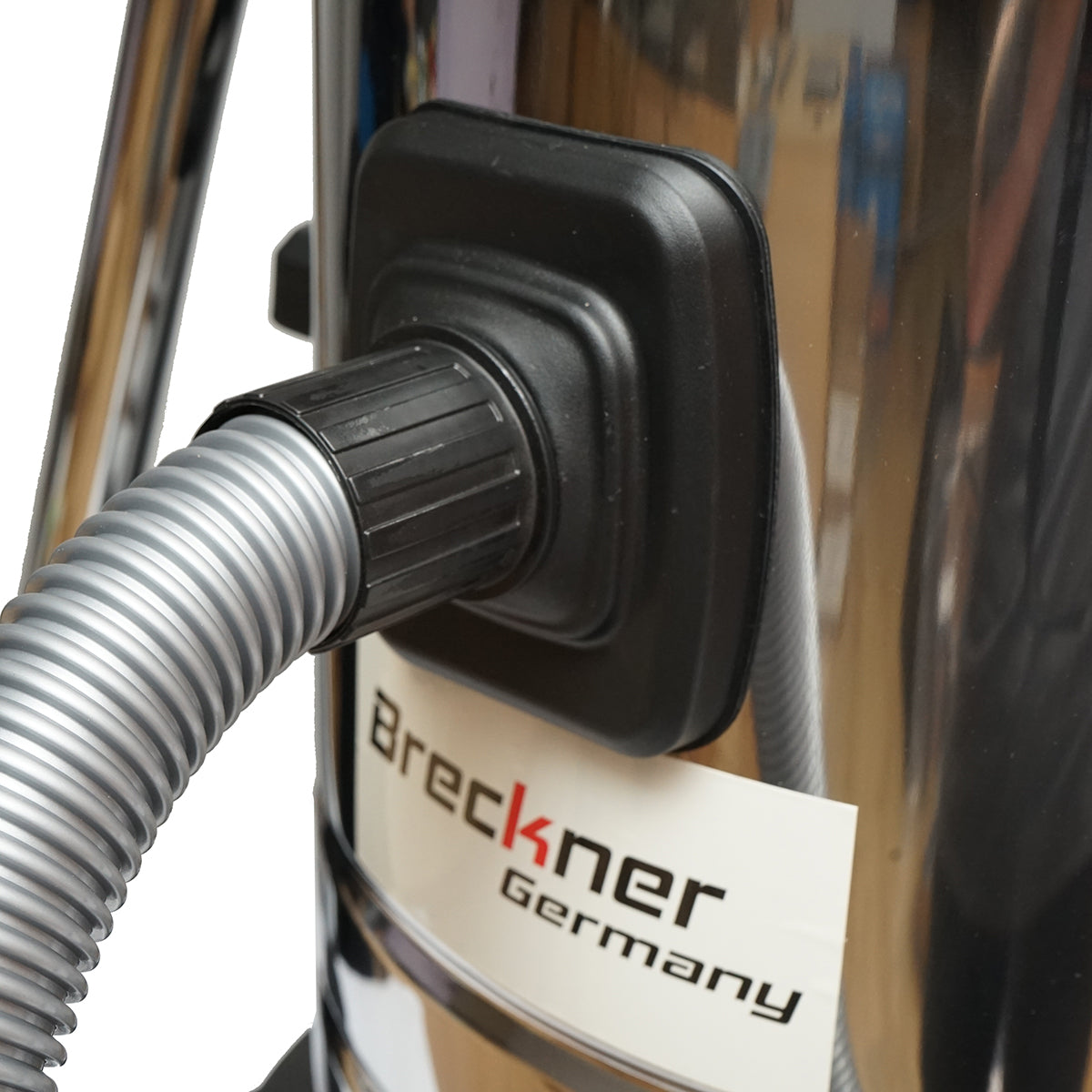 Professzionális ipari nedves/száraz porszívó 3000W, 220W, térfogat 70L rozsdamentes acél test Breckner Germany