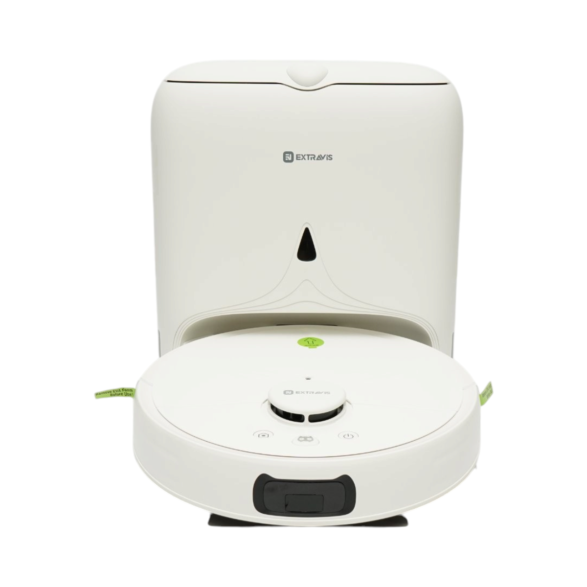 Intelligens robotporszívó mop funkcióval 8500Pa, auto-ürítő állomás, LDS lézeres navigáció, 5200 mAh akkumulátor, szálakodás-mentes kefe, WiFi alkalmazásvezérlés Extravis