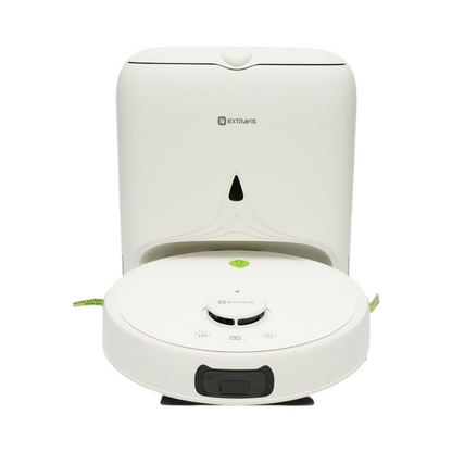 Intelligens robotporszívó mop funkcióval 8500Pa, auto-ürítő állomás, LDS lézeres navigáció, 5200 mAh akkumulátor, szálakodás-mentes kefe, WiFi alkalmazásvezérlés Extravis