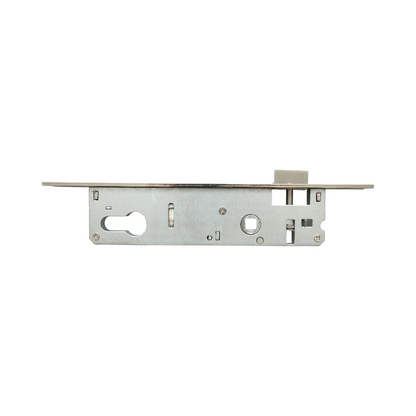 Beépített ajtózár nyelvvel 43x174mm, előlap 23x240mm, szatén nikkel, csavarok mellékelve
