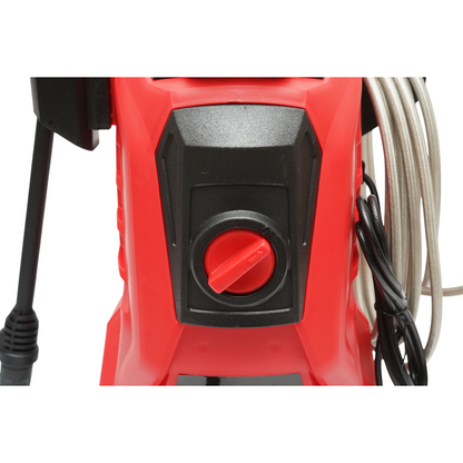 Nyomásmosó 1400W, 220V, 95 bar, 4.8 L/min vízáramlás pisztollyal, habtartály és tömlővel Breckner Germany