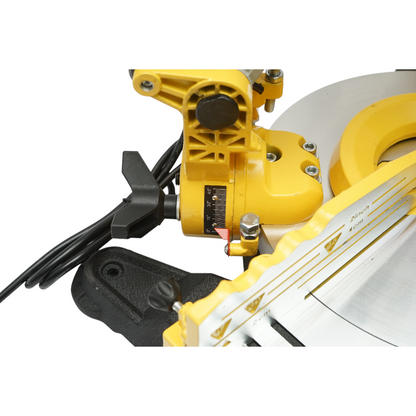 Álló körfűrész 1850 W, 220 V, 255 mm-es 40T fűrészlap, 45°-os ferde vágás, 4200 fordulat/perc Crownman