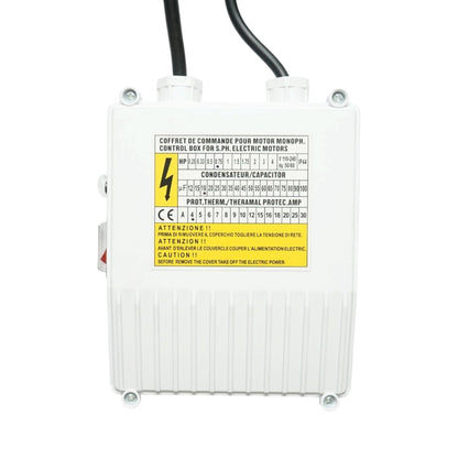 Merülő rozsdamentes acél szivattyú 1.5kW, 220V, D100mm, teljesítmény 5 m3/h, emelési magasság 60m, 9 kerámia turbina, olajhűtés, vezérlőpanel K90QJD2-60/9-1.5 Breckner Germany