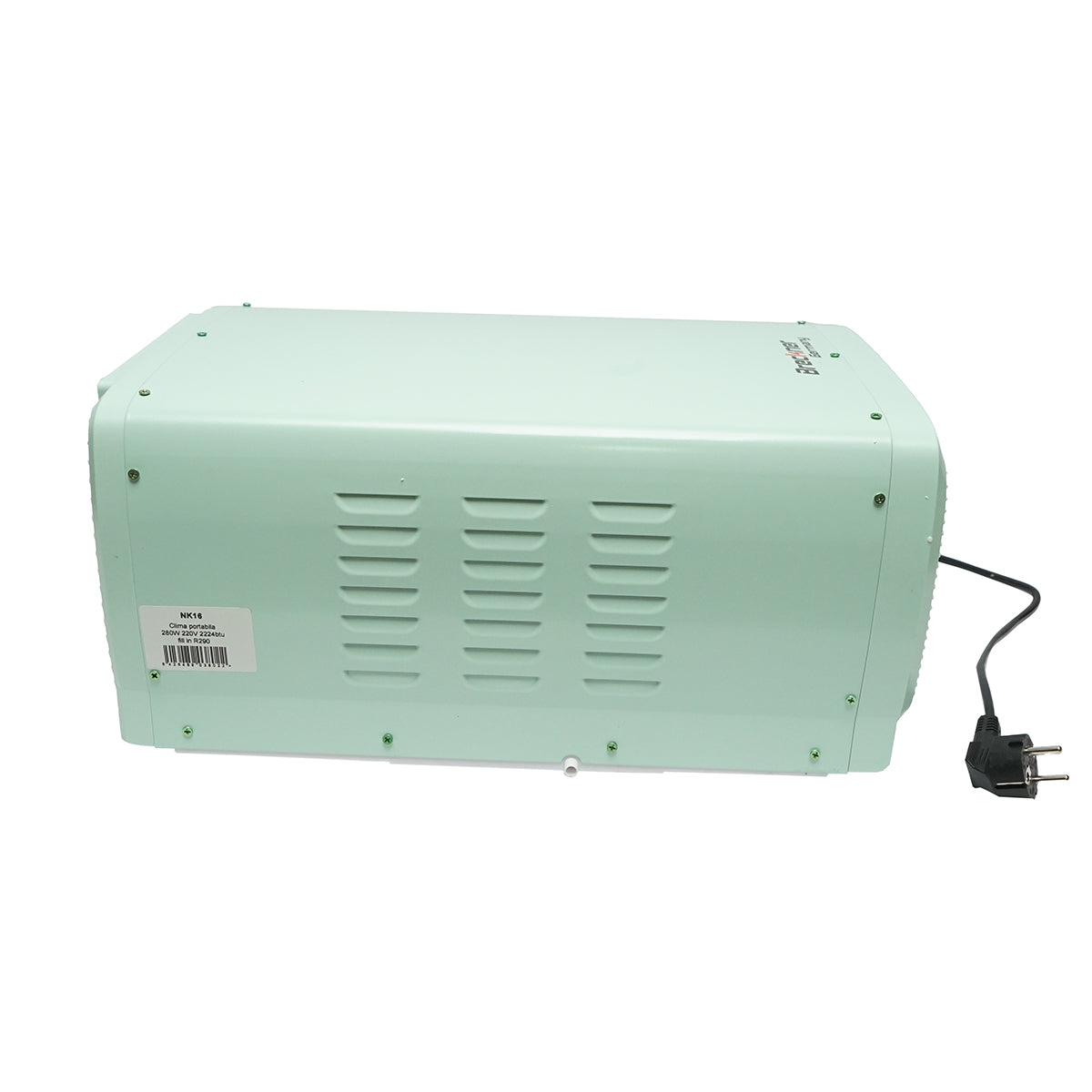 Hordozható légkondicionáló 2224 BTU, 280W, 220V, párátlanító funkcióval, szellőztetéssel, távirányítóval, hangutasításokkal, telepítőkészlet tartozék Breckner Germany