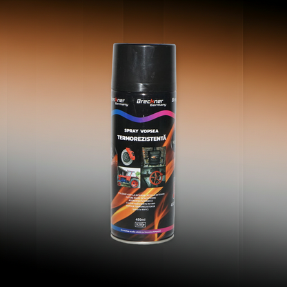 Acry akril festékszóró spray 400 fokig hőálló fekete 450ml Breckner Germany